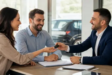 Profissional auxiliando na transferência de veículo em Itu.